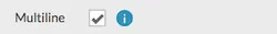 Multiline checkbox option